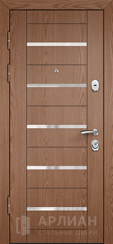 Фото №2 «Квартирная дверь с отделкой экошпон и стеклом №502»