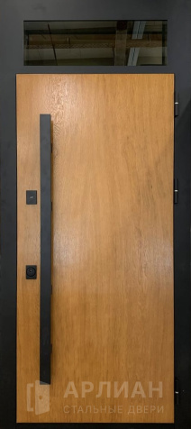 Фото «Уличная металлическая дверь нестандартных размеров с фрамугой стеклом №4»